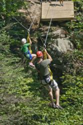 Zip Line At ACE Adventure Resort In West Virginia